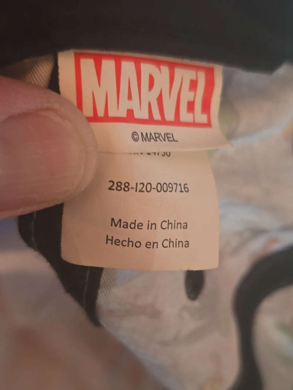 Marvel Kids Gray Cap with Black Brim and Red Logo